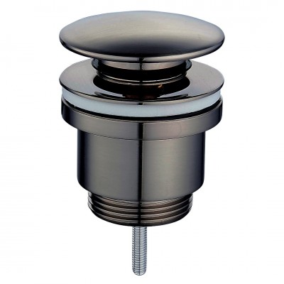 Βαλβίδα Νιπτήρα pop-up Universal GUN METAL με μήκος εώς 12cm Interflex 127767