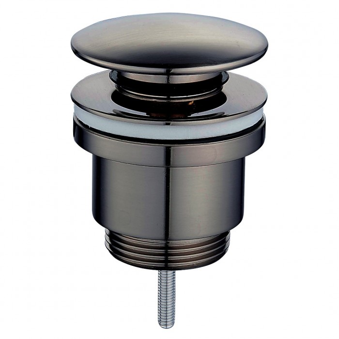 Βαλβίδα Νιπτήρα pop-up Universal GUN METAL με μήκος εώς 12cm Interflex 127767