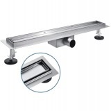 Κανάλι Nτουζιέρας Διπλής Όψης Βαρέως Τύπου 80cm Μεταλλικό Inox Interflex 147821