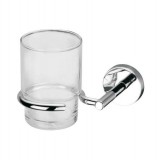 Επίτοιχη Ποτηροθήκη Μπάνιου Axis Brass Χρωμέ Interflex 183919