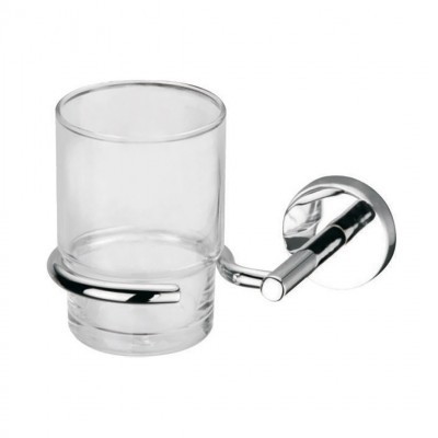 Επίτοιχη Ποτηροθήκη Μπάνιου Axis Brass Χρωμέ Interflex 183919