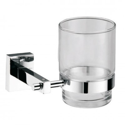 Επίτοιχη Ποτηροθήκη Μπάνιου Tokyo-Kubik Χρωμέ Interflex 183935