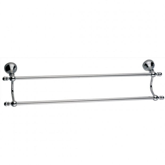 Πετσετοθήκη Διπλή 60cm Old Style Χρωμέ Interflex 183942