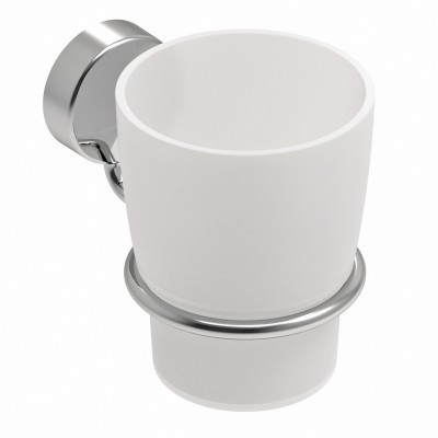 Επίτοιχη Ποτηροθήκη Μπάνιου Simple Χρωμέ Interflex 186721