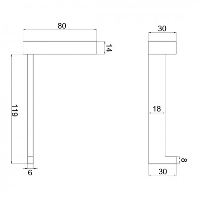 Χαρτοθήκη Cube Μαύρη Interflex 187008