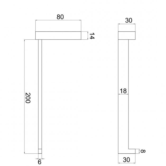 Κρίκος Πετσέτας Cube Χρωμέ Interflex 187009