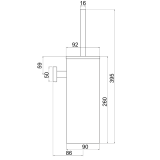 Πιγκάλ Mπάνιου ΑΝΟΞΕΙΔΩΤΟ INOX 316L ANDROMEDA Interflex 187813