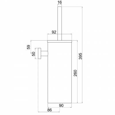 Πιγκάλ Mπάνιου ΑΝΟΞΕΙΔΩΤΟ INOX 316L ANDROMEDA Interflex 187813