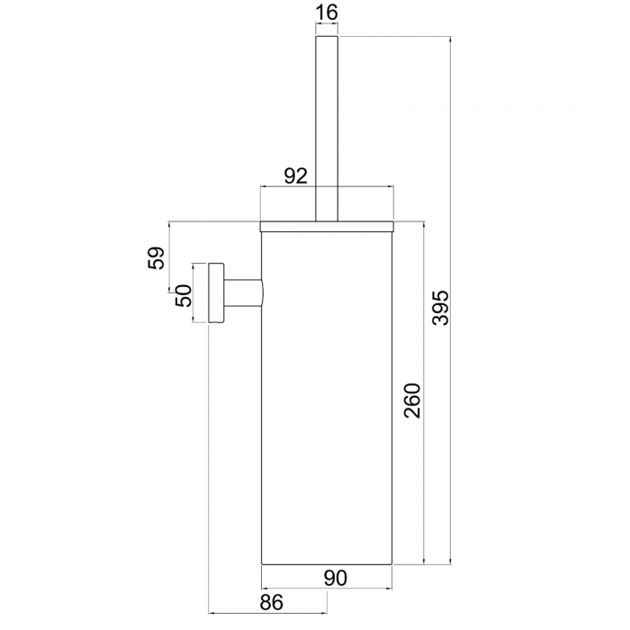 Πιγκάλ Mπάνιου ΑΝΟΞΕΙΔΩΤΟ INOX 316L ANDROMEDA Interflex 187813