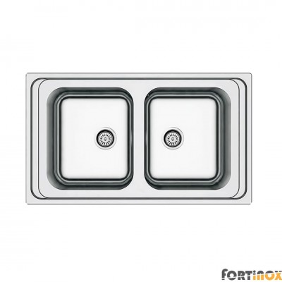 Ανοξείδωτος Nεροχύτης Fortinox Arena 86x50 Inox Λείο 27286-110