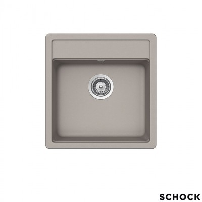 Νεροχύτης Γρανιτένιος Ένθετος Manhattan Cristalite 49x51 με 1 Γούρνα Για Ερμάριο 45 cm Schock 30050-1451 Concrete (Beton)