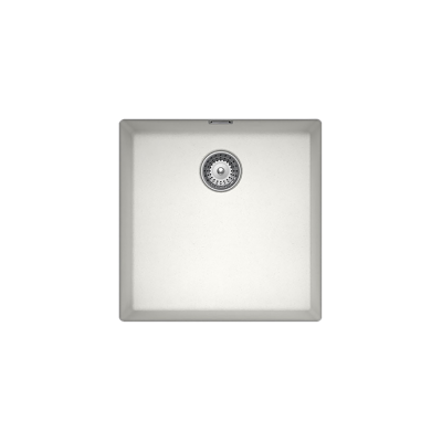 Νεροχύτης Γρανιτένιος Ένθετος & Υποκαθήμενος Manhattan Cristalite 45.6x45.6 με 1 Γούρνα Για Ερμάριο 45 cm Schock 30050U-1301 Superwhite