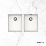 Νεροχύτες Schock Cristalite Manhattan 30290U-1301 Superwhite (75X45.6cm) Υποκαθήμενος Germany