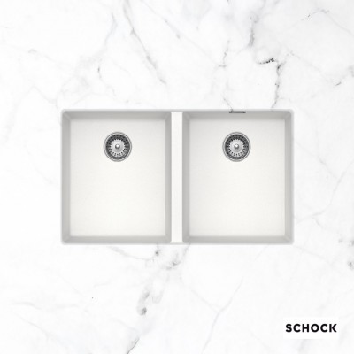 Νεροχύτες Schock Cristalite Manhattan 30290U-1301 Superwhite (75X45.6cm) Υποκαθήμενος Germany