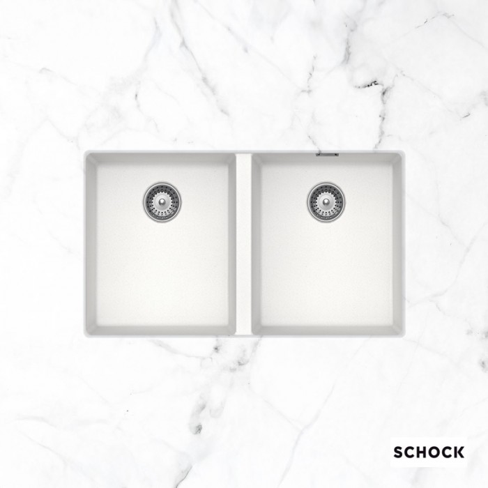 Νεροχύτες Schock Cristalite Manhattan 30290U-1301 Superwhite (75X45.6cm) Υποκαθήμενος Germany