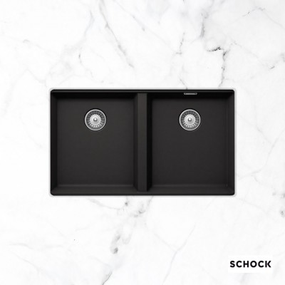 Νεροχύτες Schock Cristalite Manhattan 30290U-1401 Nero (75X45.6cm) Υποκαθήμενος Germany