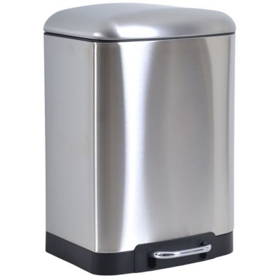 Χαρτοδοχείο Μπάνιου 12 Ltr από Aνοξείδωτο Aτσάλι Inox 27x25x41εκ ANKOR 837038