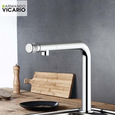 Μπαταρία Κουζίνας Lynea 400741-100 Vicario Chrome Italy