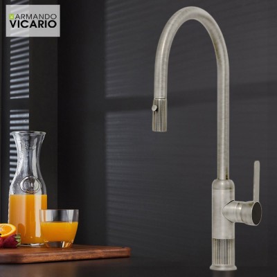 Μπαταρία Κουζίνας Lumiere 400785-110 Vicario Inox Finish Italy