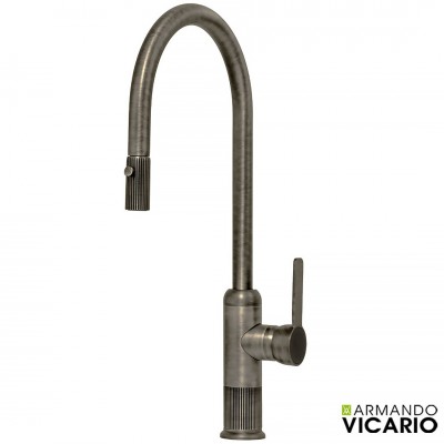 Μπαταρία Κουζίνας Lumiere 400785-410 Vicario Black Brushed Italy