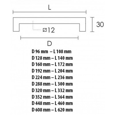 Λαβή επίπλων 1τεμάχιο Import Hellas 4242 (Aπόσταση κέντρων 96mm) Ανοξείδωτη Χρυσή 