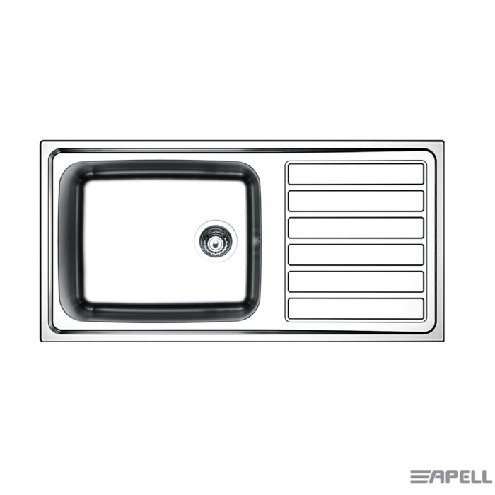 Ανοξείδωτος Nεροχύτης Apell Anniversario 100 x 50 Inox Λείο 8115-110