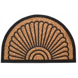 Πατάκι Εισόδου Μοκέτα Καουτσούκ 60x40 εκ. Μπέζ Μαύρο Ankor 761159