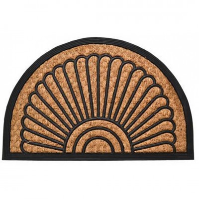 Πατάκι Εισόδου Μοκέτα Καουτσούκ 60x40 εκ. Μπέζ Μαύρο Ankor 761159