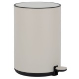 Χαρτοδοχείο Μπάνιου Dutch lifestyle 5 Ltr 20.5x28x27εκ. Μεταλλικό Εκρού ANKOR 849451