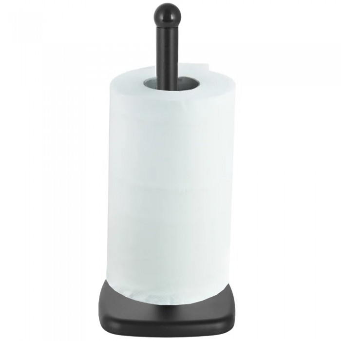 Βάση για Χαρτί Κουζίνας Μεταλλική Μαύρη 15x15x35cm Ankor 850020