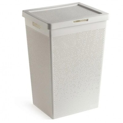 Καλάθι Απλύτων BOHOL 60 L από Πλαστικό σε Χρώμα Λευκό Tatay 06729.001