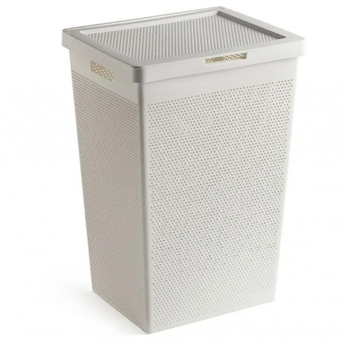 Καλάθι Απλύτων BOHOL 60 L από Πλαστικό σε Χρώμα Λευκό Tatay 06729.001