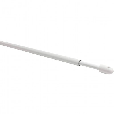 Μεταλλική Πτυσσόμενη Κουρτινόβεργα Ø7 0,30-0,45cm Λευκή Μπριζ-Μπριζ 8553