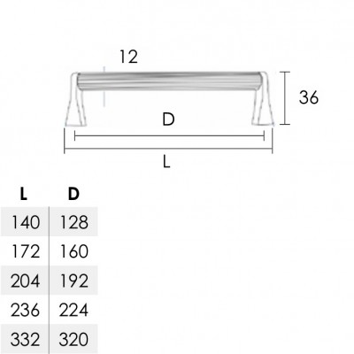 Λαβή Επίπλων Αλουμινίου Conset C1539 με Διαστάσεις Κέντρων 128-160-192-224-320mm GUNMETAL S42S42