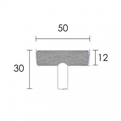 Πόμολο Επίπλων Αλουμινίου Conset C1557 30x50mm Gold C59C59