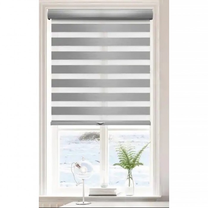 Double Roller με Κασσετίνα 0,80 x 2,30m Γκρι Frans Interior Design