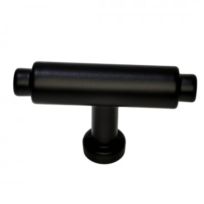 Πομολάκι Επίπλου Ρουστίκ 100333 Μαύρο Ματ 49mm