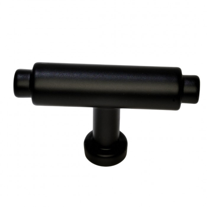 Πομολάκι Επίπλου Ρουστίκ 100333 Μαύρο Ματ 49mm