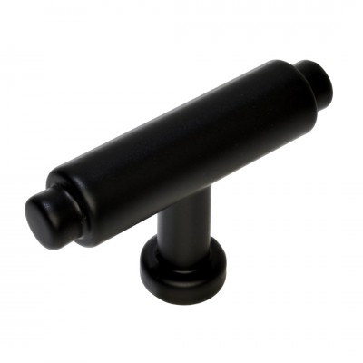 Πομολάκι Επίπλου Ρουστίκ 100333 Μαύρο Ματ 49mm