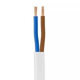 Καλώδιο Εύκαμπτο H05VV-F 2x1.5 (χωρίς γείωση) Λευκό