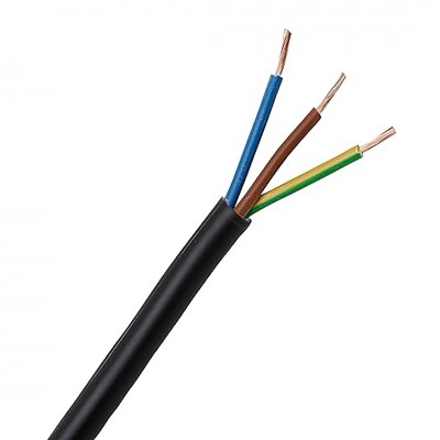 Καλώδιο Eύκαμπτο H05VV-F 3G1.5 (με γείωση) Μαύρο