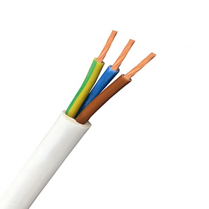 Καλώδιο Eύκαμπτο H05VV-F 3G2.5 (με γείωση) Λευκό