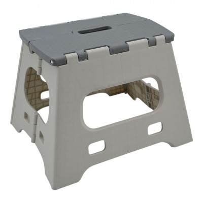 Σκαλοκάθισμα Πλαστικό Αναδιπλούμενο σε Γκρί Χρώμα 31x22x27εκ. ANKOR 842179