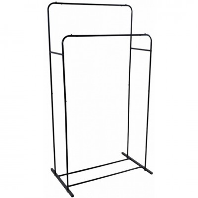 Κρεμάστρα Ρούχων Μεταλλική Διπλή Μαύρη 80x50x150εκ Ankor 826377