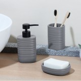 Επικαθήμενο Ντισπένσερ Πολυεστερικό Χρώμα Γκρί Ματ 8,1x8,1x16,9εκ. ANKOR 845163