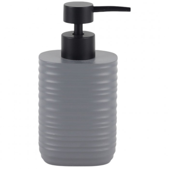 Επικαθήμενο Ντισπένσερ Πολυεστερικό Χρώμα Γκρί Ματ 8,1x8,1x16,9εκ. ANKOR 845163