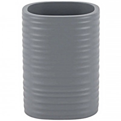 Ποτηροθήκη Πολυεστερική Χρώμα Γκρί Ματ 7,6x6,7x10,6cm ANKOR 845200