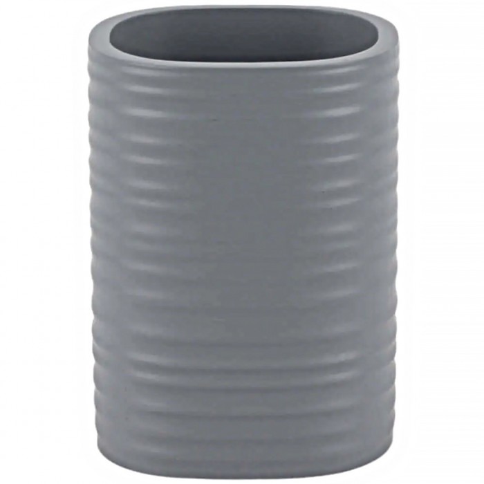 Ποτηροθήκη Πολυεστερική Χρώμα Γκρί Ματ 7,6x6,7x10,6cm ANKOR 845200