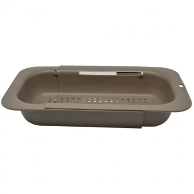 Στεγνωτήρας Νεροχύτη Πλαστικός Επεκτεινόμενος σε Μόκα Χρώμα 34,5-47,8x20x6,5εκ. ANKOR 847105