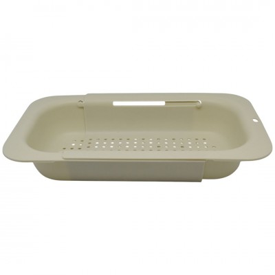 Στεγνωτήρας Νεροχύτη Πλαστικός Επεκτεινόμενος σε Κρέμ Χρώμα 34,5-47,8x20x6,5εκ. ANKOR 847112